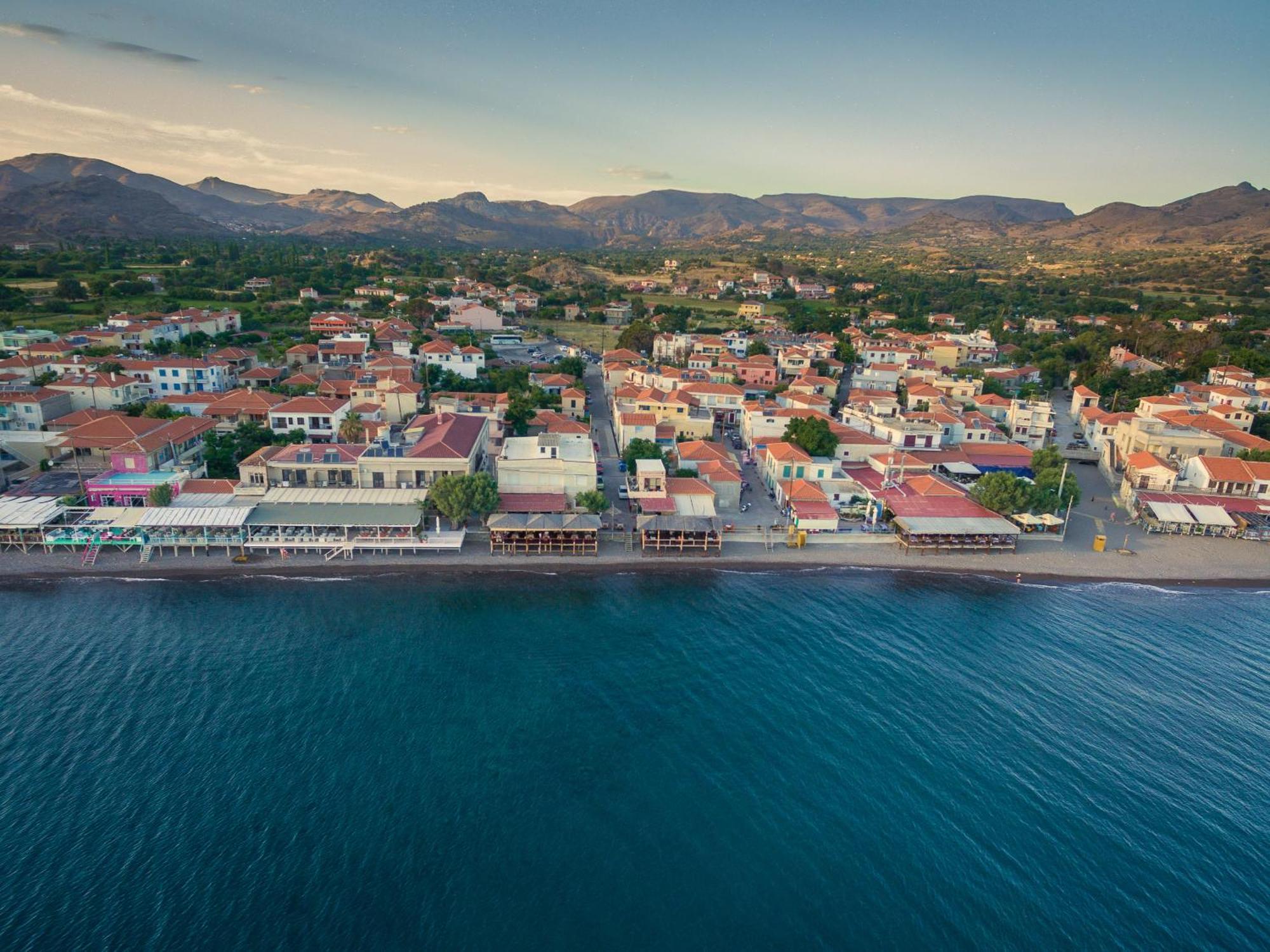 Galini Hotel Skála Eresoú Eksteriør bilde